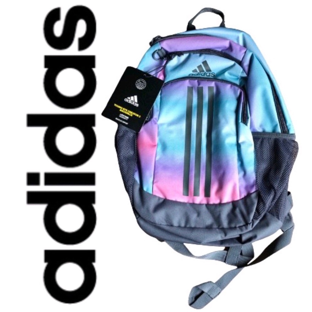 NEW ADIDAS Backpack YOUNG BTS CREATOR 2 BACKPACK Pink Blue Girl’s